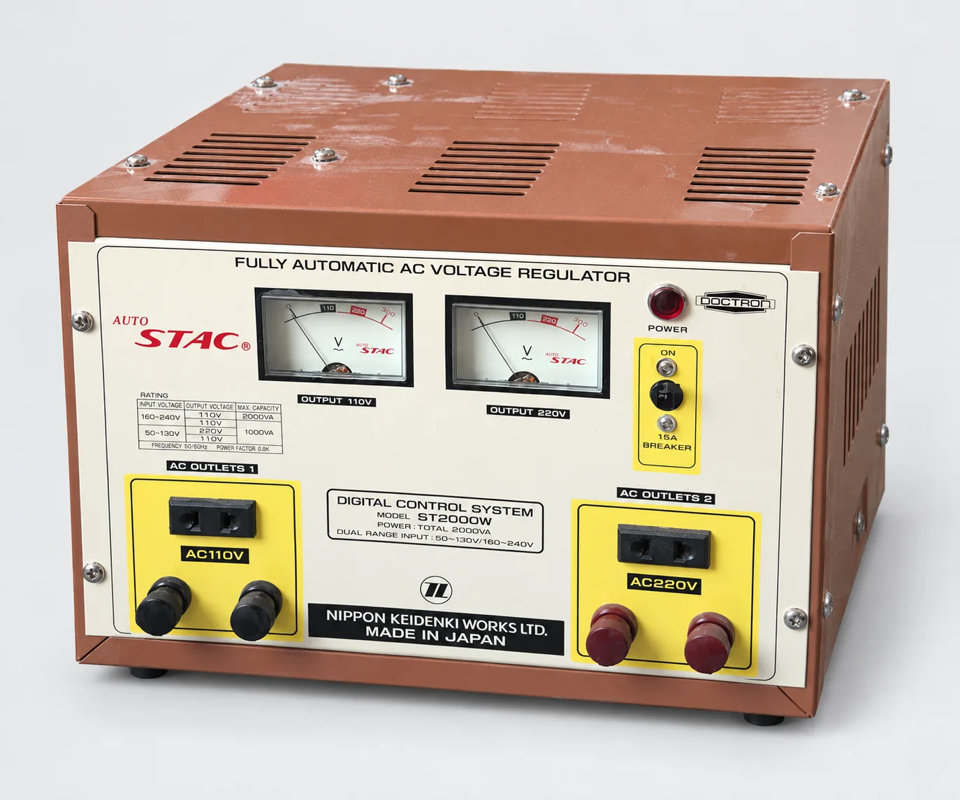 AUTO STAC ST2000W single-phase 2 kVA voltage stabilizer