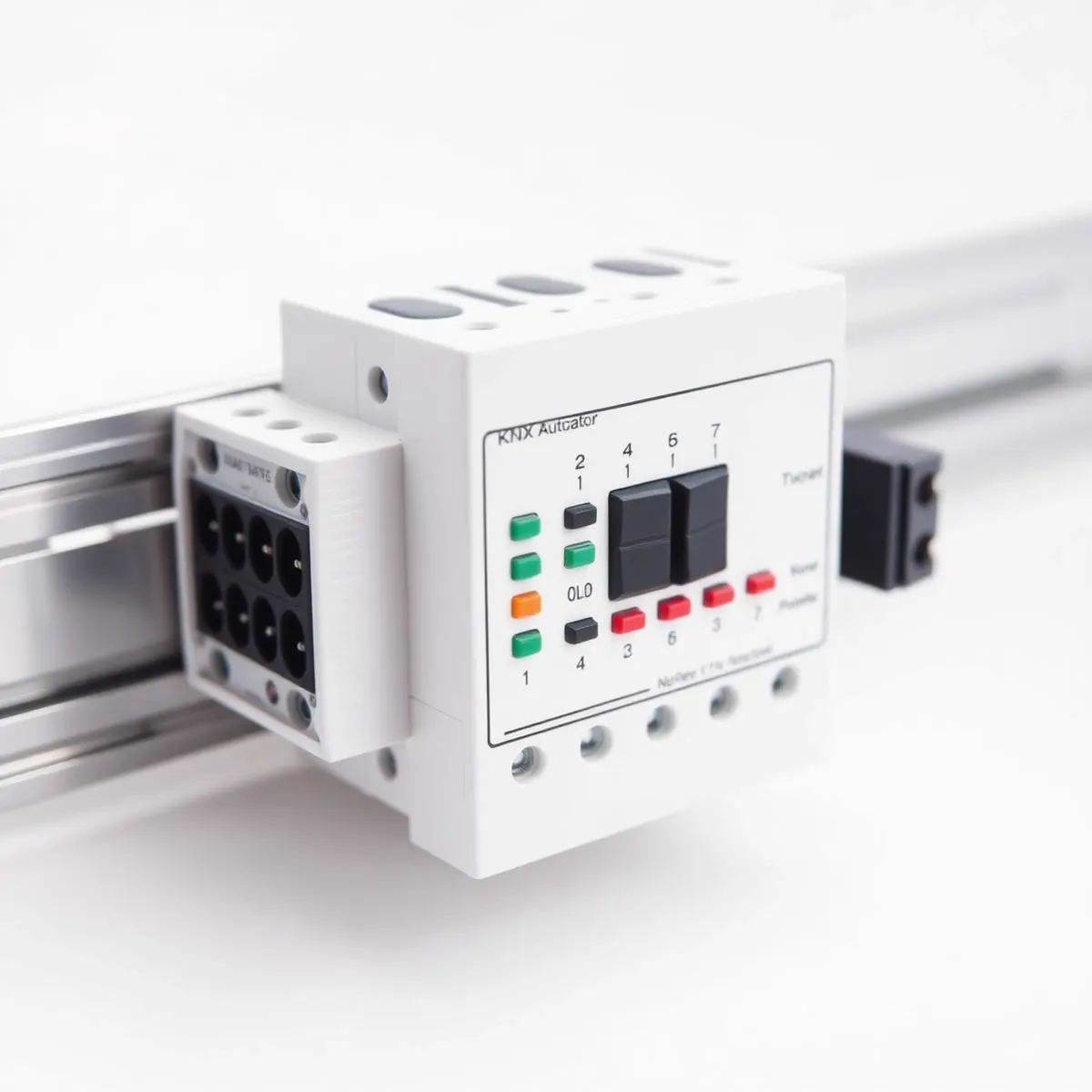 Generic KNX DIN-rail switch actuator module illustration