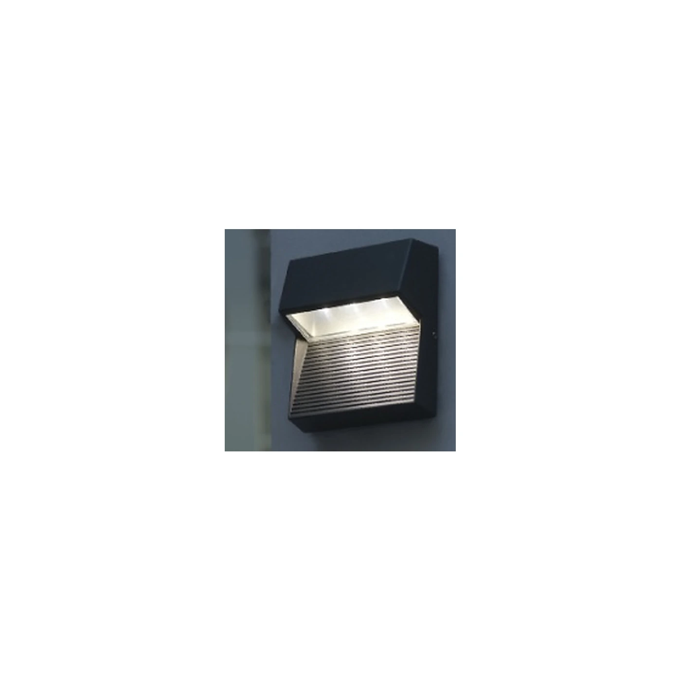 LUTEC 1866gr Wall Light – 3×2W 4100K IP54, Dark Grey