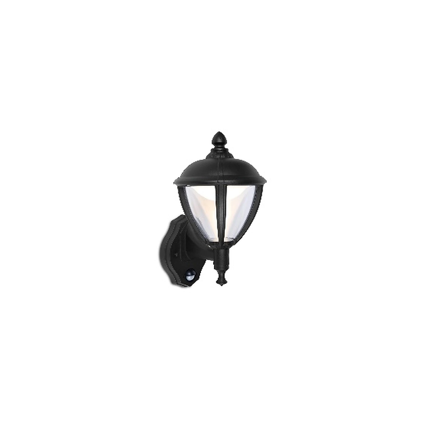 LUTEC 5260103012 Wall Light – 8.6W 3000K IP44, Black