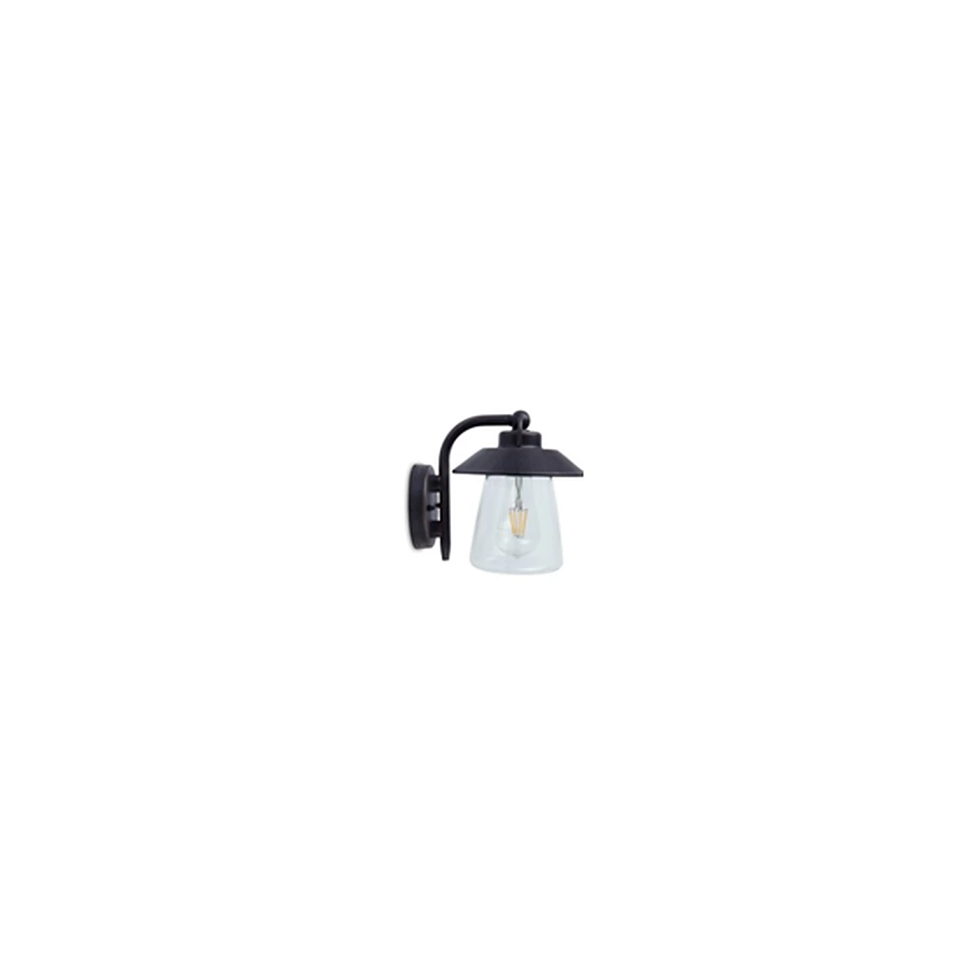 LUTEC 5264201213 Wall Light – 60W IP44, Black/Rust