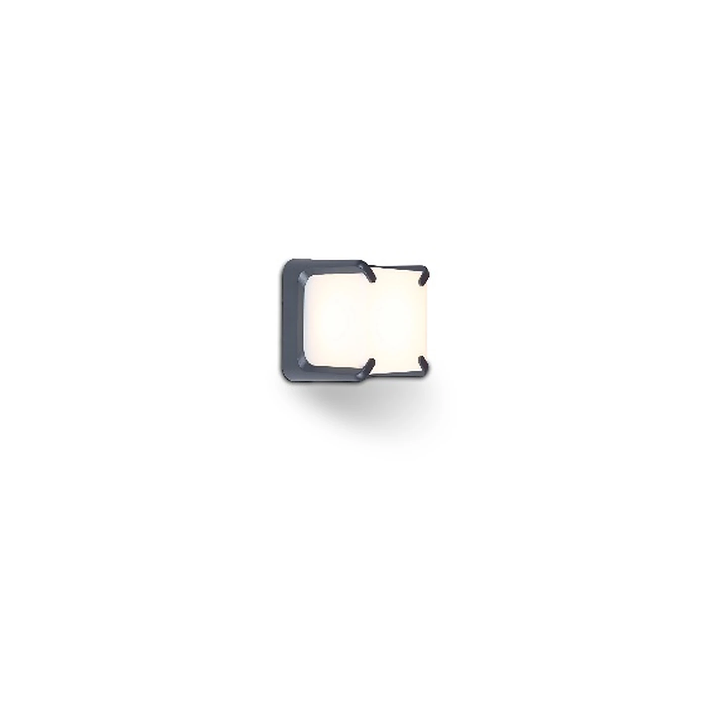 LUTEC 5616602118 Wall Light – 9W 3000K IP54, Dark Grey