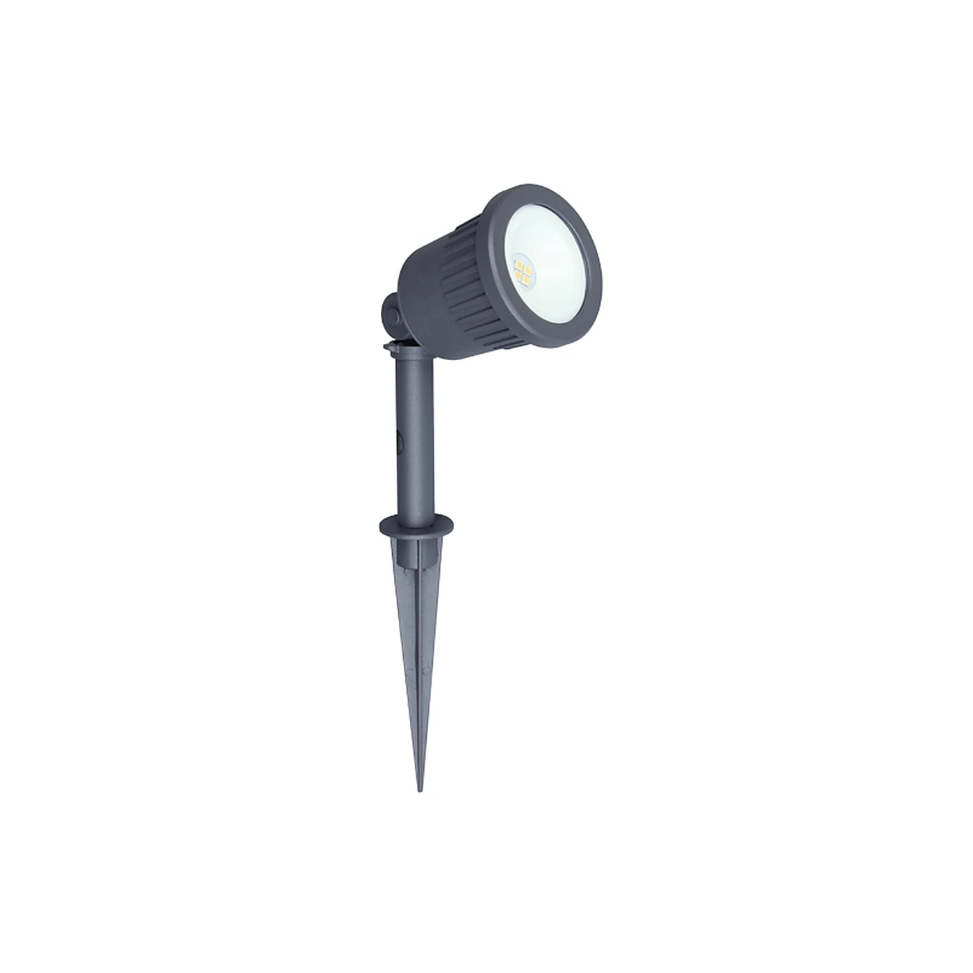 LUTEC 6609102118 Spike Light – 8W 3000K IP54, Grey
