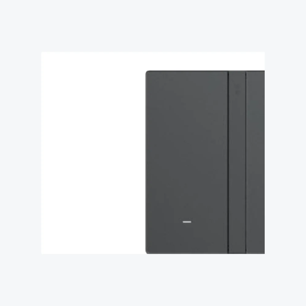 SIMON M7 66E8002GTY 2-gang Gem smart switch, Diamond Grey catalogue photograph